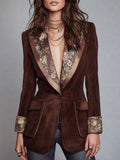 Soledad ⎸ Blazer Retro con Estampado Floral