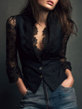 Teresa ⎸ Blazer con Mangas Semitransparentes
