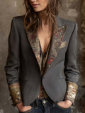 Vicenta ⎸ Blazer con Estampado Floral Vintage