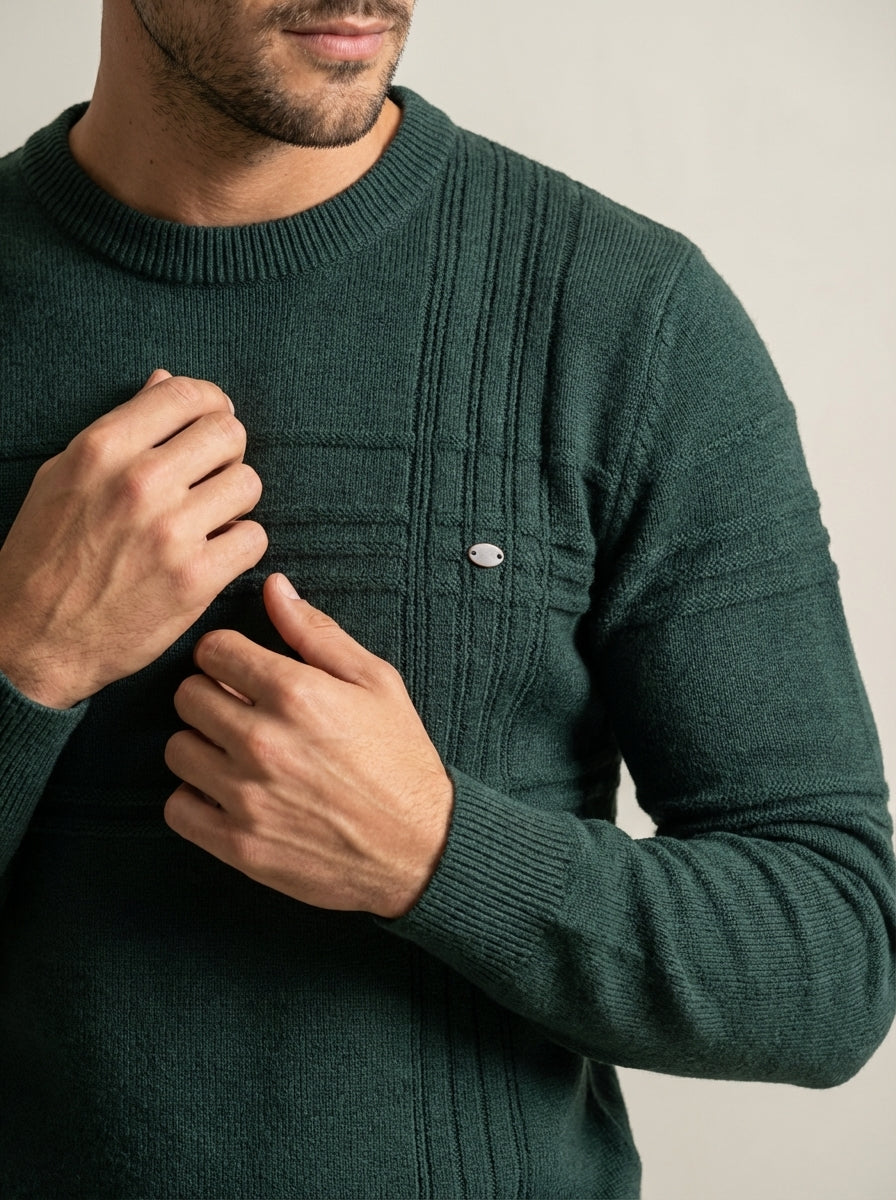 Nico - Suéter Elegante con Diseño de Rombos