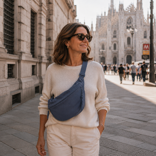 Bolso de Hombro Elegante de Nylon