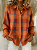 Candela | Chaqueta de Punto de Cuadros