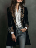 Marta ⎸ Blazer de Corte Entallado con Estampado Barroco