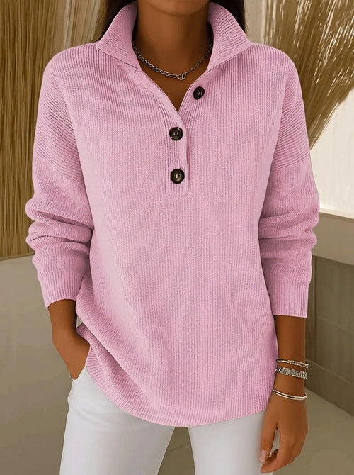Amparo - Jersey Polo con Cuello de Pico