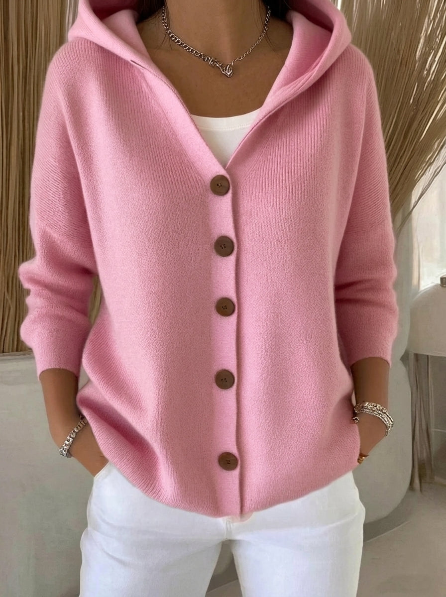 Amparo - Chaqueta de Punto con Capucha