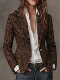 Antonia ⎸ Blazer de Jacquard con Estampado de Paisley