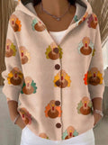 Pilar - Chaqueta de Punto con Capucha