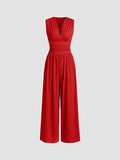 Charity – Mono elegante sin mangas y pierna ancha