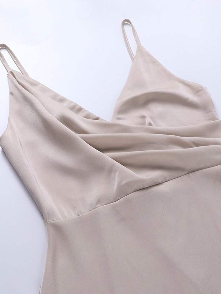 Ana| Vestido de Seda Satinada