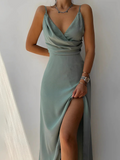 Ana| Vestido de Seda Satinada