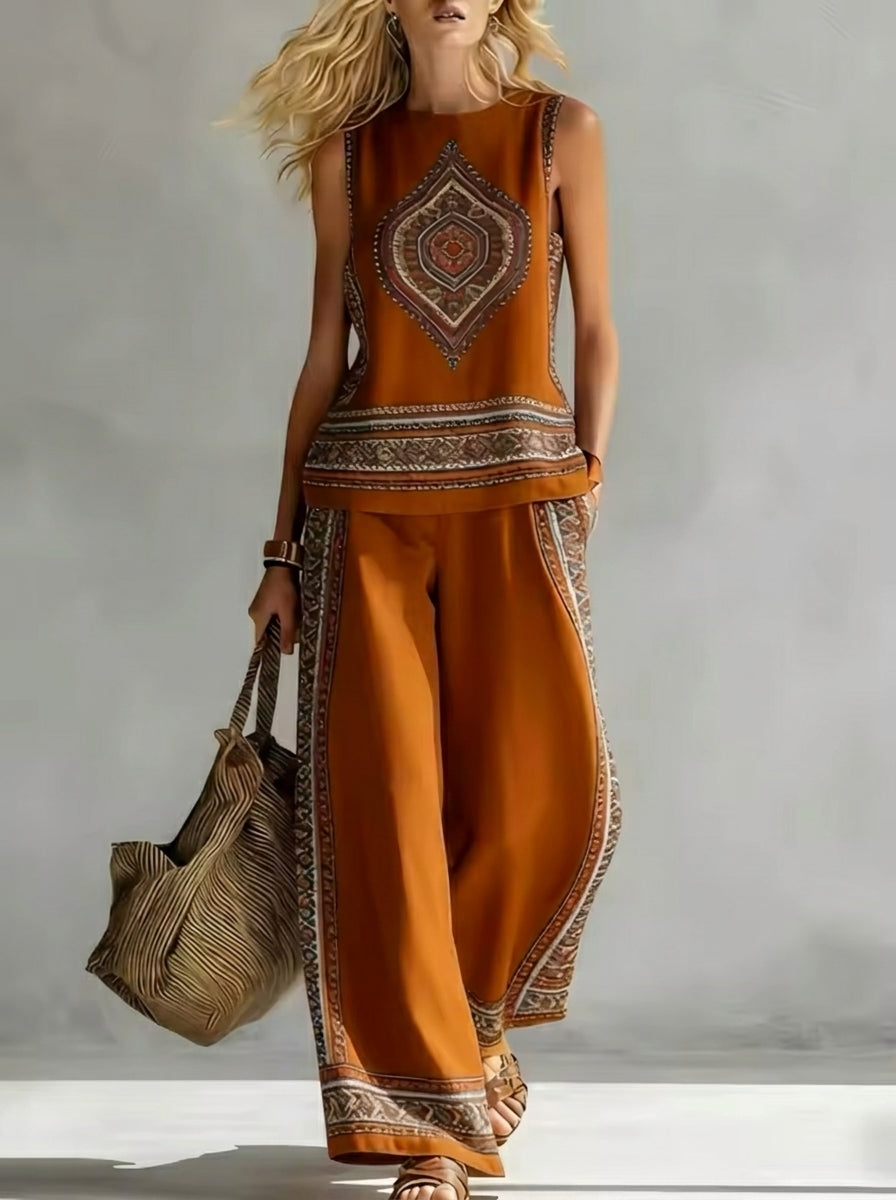 Nuria - Conjunto Elegante con Estampado