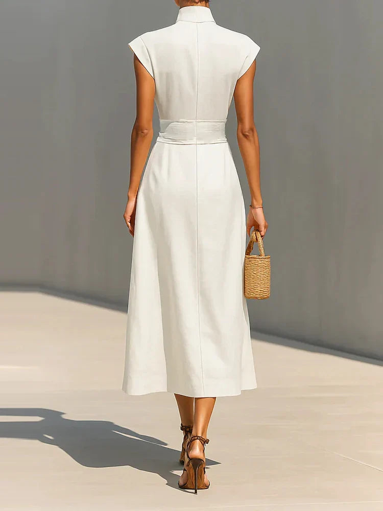 Vestido Midi Plisado Clara