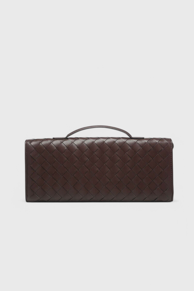 Melanie | Cartera de mano con lazo dorado