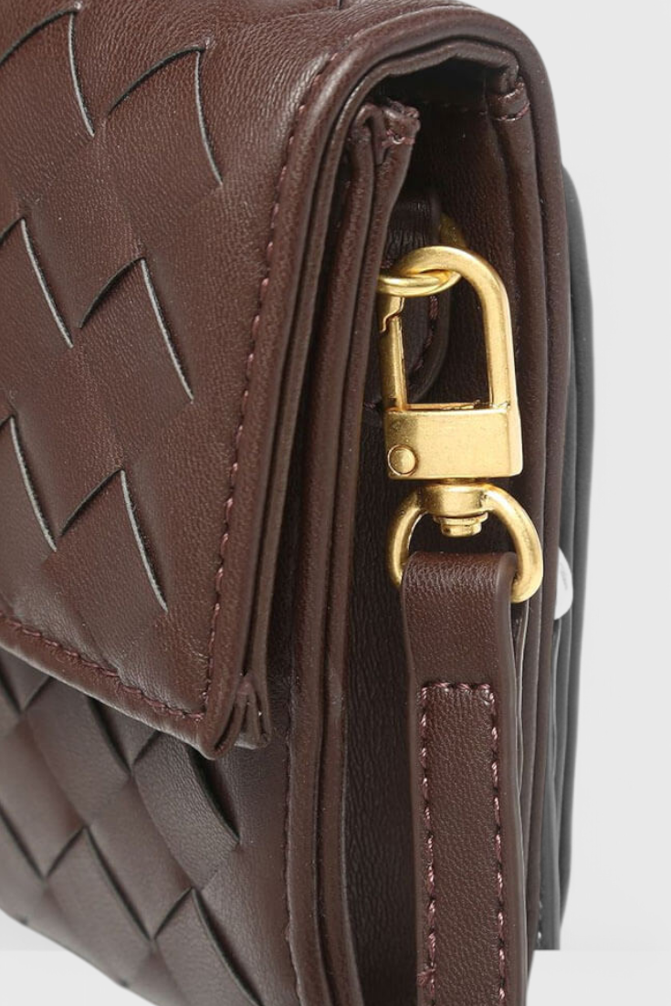 Melanie | Cartera de mano con lazo dorado